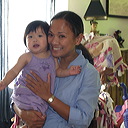  Clara gets a hug from Tita Gigi 